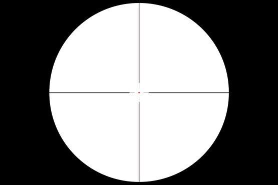 Vortex Optics Crossfire II 1-4x24mm Riflescope has an illuminated MOA V-Brite Reticle